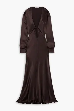Christopher Esber Triquetra Cut Out Maxi Dress Black Size UK 12 for rent on The Volte - image 3