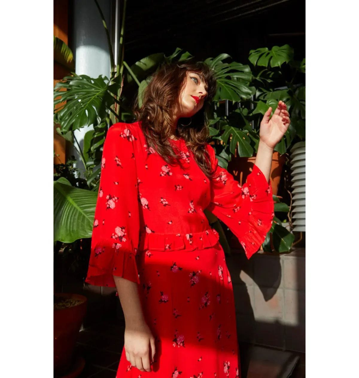 Queens of Archive Patti Tie Back Dress Red Size S / UK 8 for rent on The Volte - main image