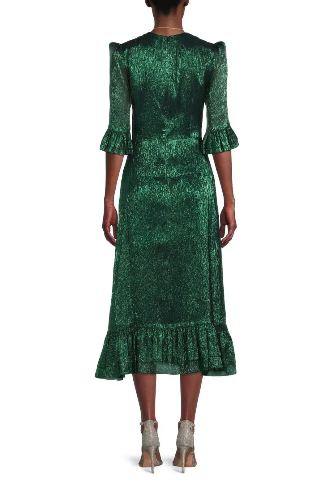 The Vampire's Wife The Falconetti Midi Dress Green Size UK 10 for rent on The Volte - main image