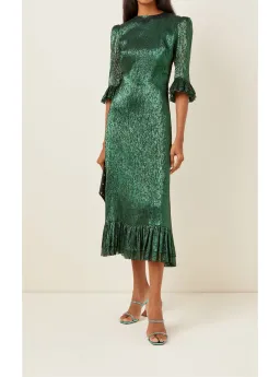 The Vampire's Wife The Falconetti Midi Dress Green Size UK 10 for rent on The Volte - image 3