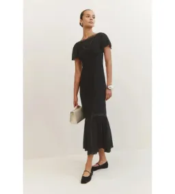 Reformation Domini Dress Black Size 8  for rent on The Volte - image 1