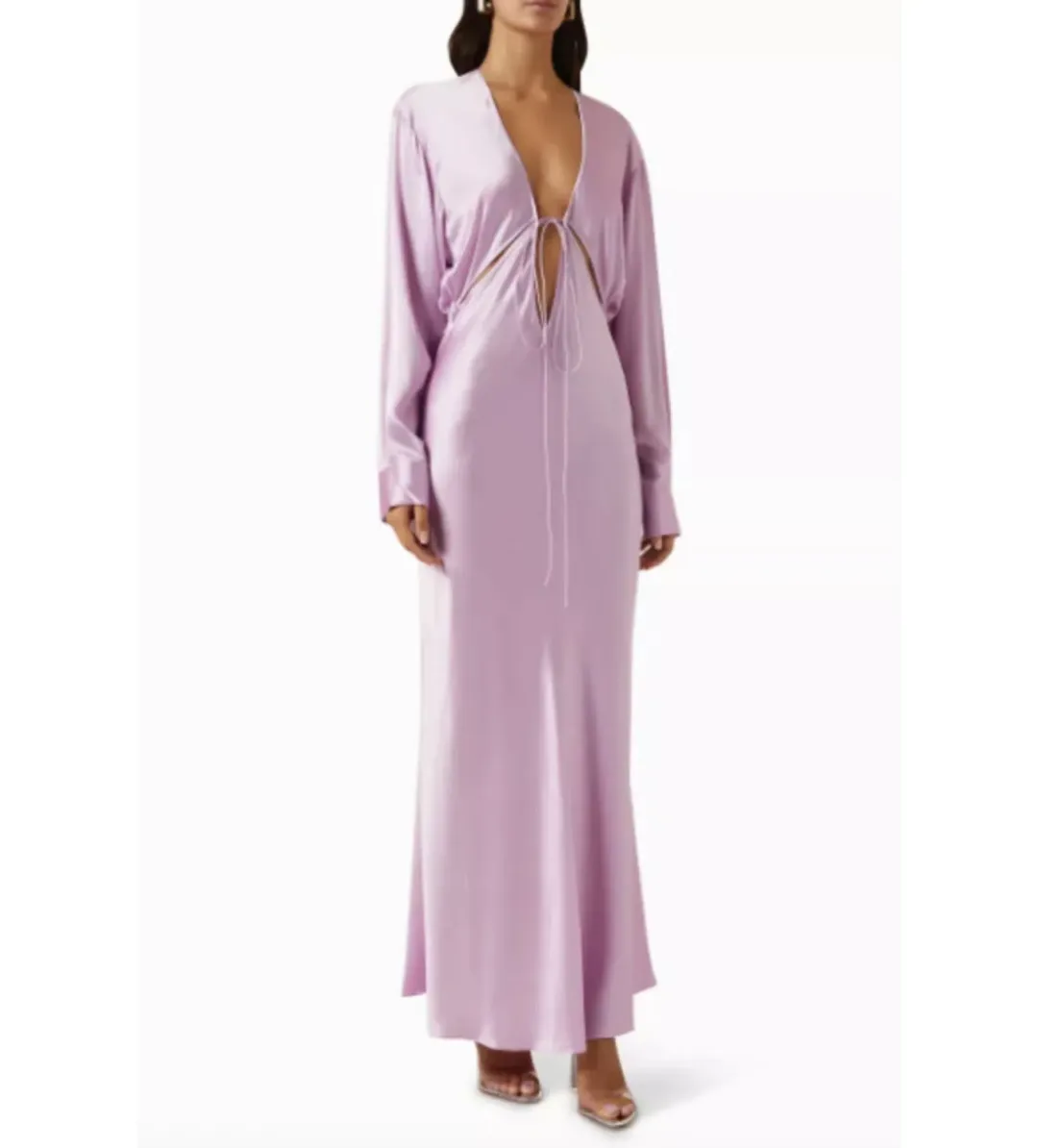 Christopher Esber Triquetra Cut Out Dress Pink Size 12  for rent on The Volte - main image