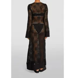 Sir The Label Rayure Crochet Dress Black Size UK 10 for rent on The Volte - image 4