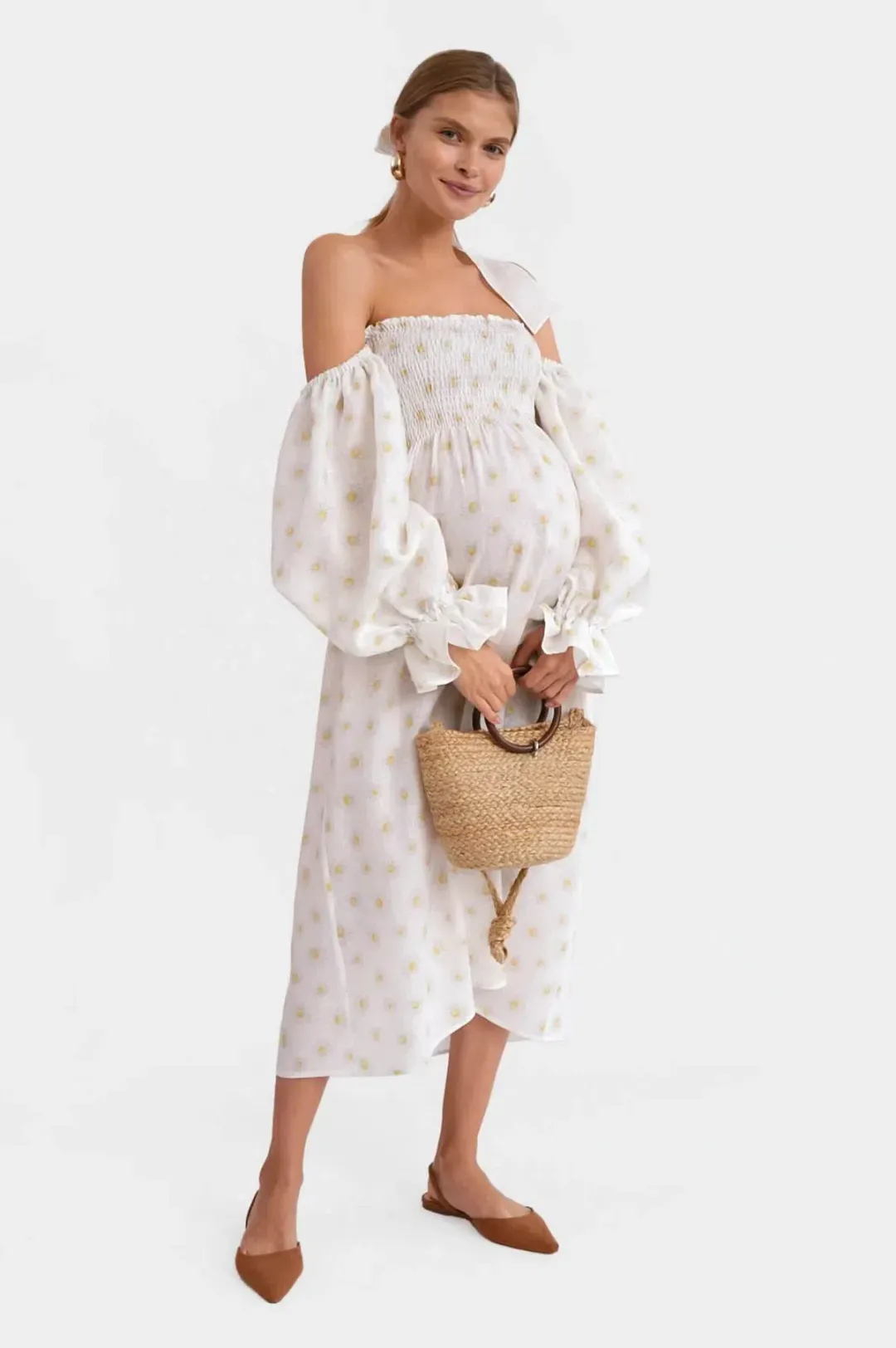 Sleeper Atlanta Daisy Midi Dress Floral Size S / UK 8 for rent on The Volte - main image