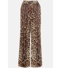 Dolce & Gabbana Leopard Silk Trousers UK 10 for rent on The Volte - image 3