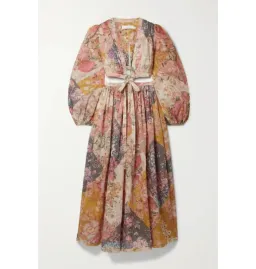 Zimmermann Patti Spliced Midi Dress Floral Size 2 / UK 12 for rent on The Volte - image 4