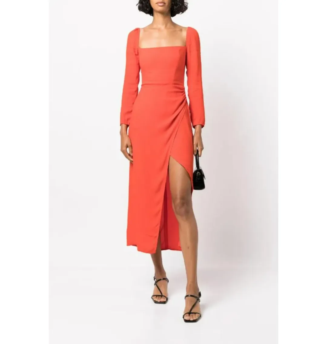 Reformation Hilda Dress Red Size UK 12 for rent on The Volte - main image