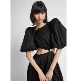 Aje Vanades Cut Out Dress Black Size UK 10 for rent on The Volte - image 2