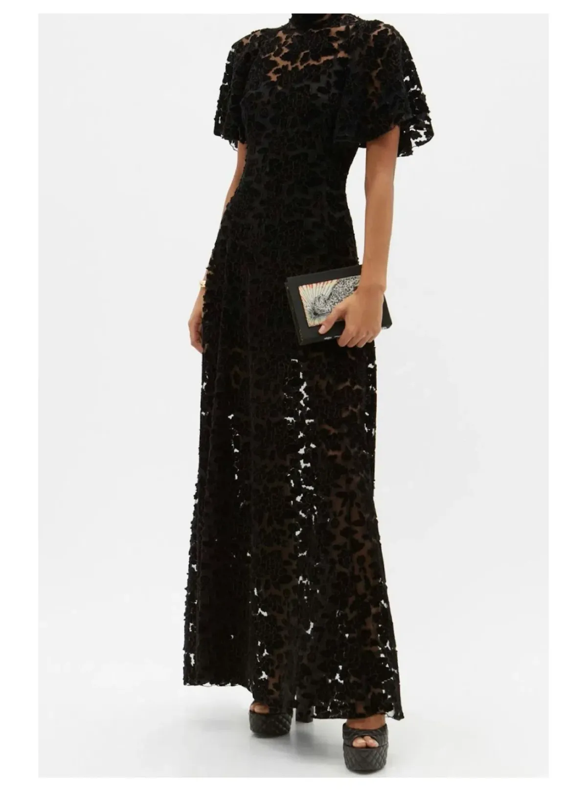 The Vampire's Wife Night Tremors Lace Gown Black Size UK 10 for rent on The Volte - main image