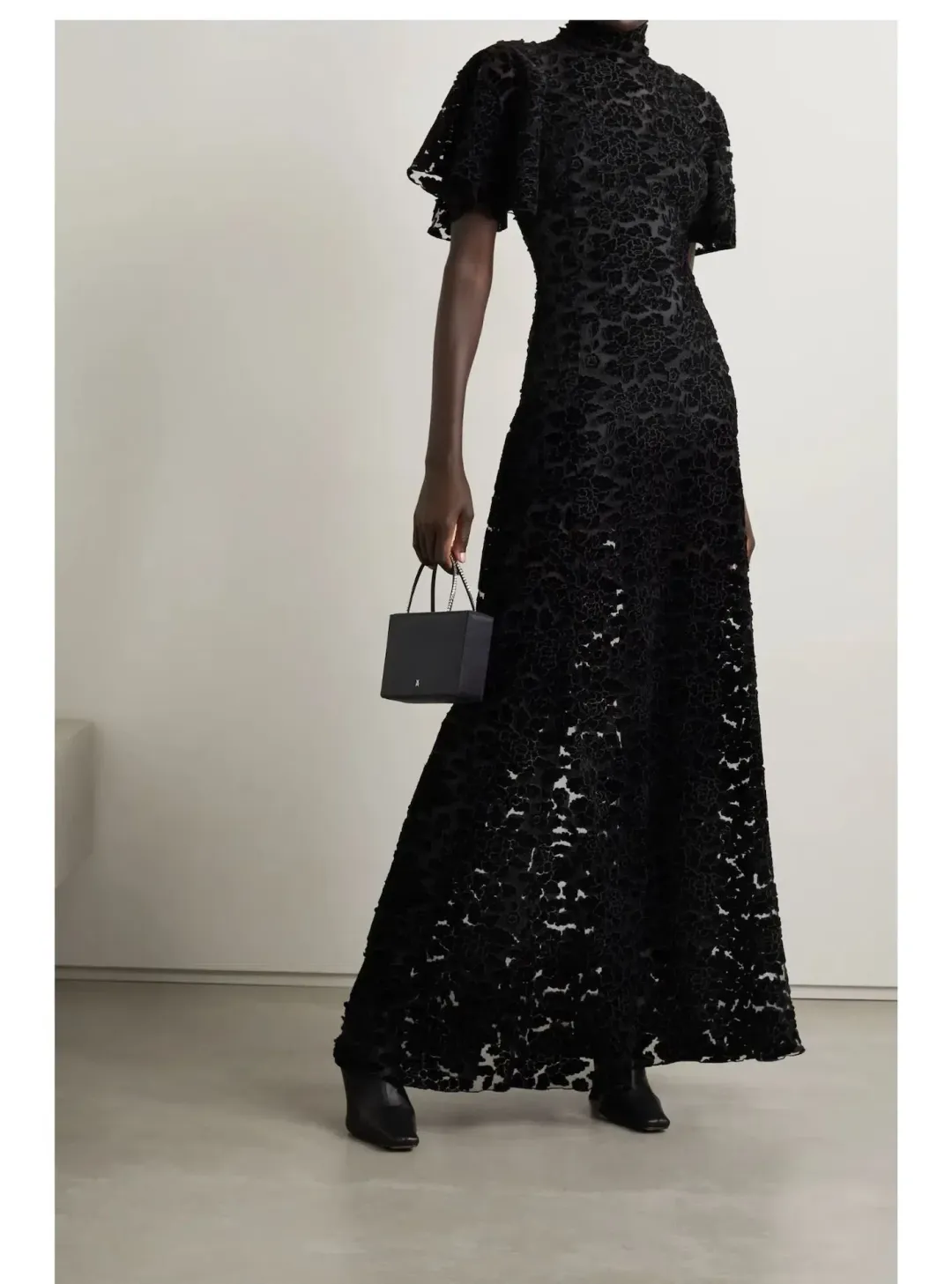 The Vampire's Wife Night Tremors Lace Gown Black Size UK 10 for rent on The Volte - main image