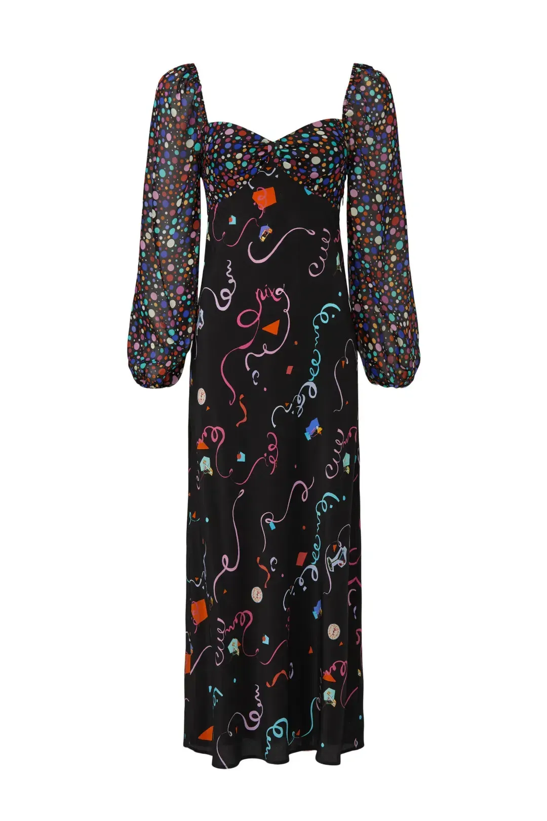 Rixo Gio - Happy Hour Confetti Mix Mini Dress Size UK 10 for rent on The Volte - main image