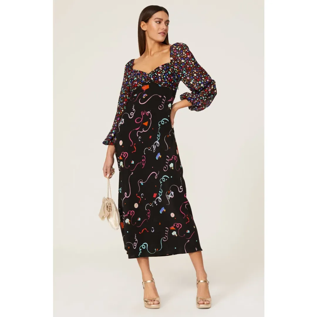 Rixo Gio - Happy Hour Confetti Mix Mini Dress Size UK 10 for rent on The Volte - main image