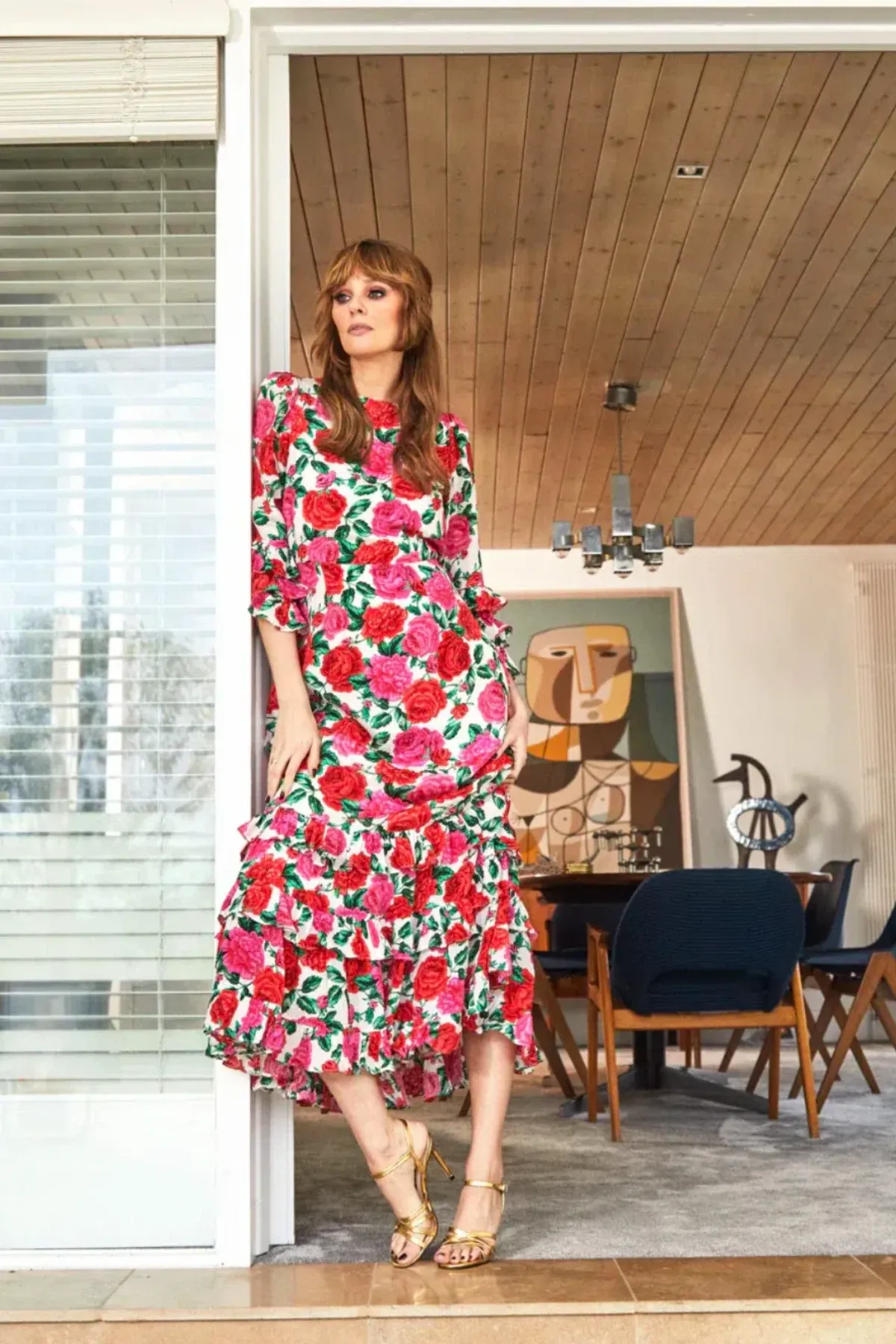 Queens of Archive Katherine Maxi Dress Floral Size UK 10 for rent on The Volte - main image