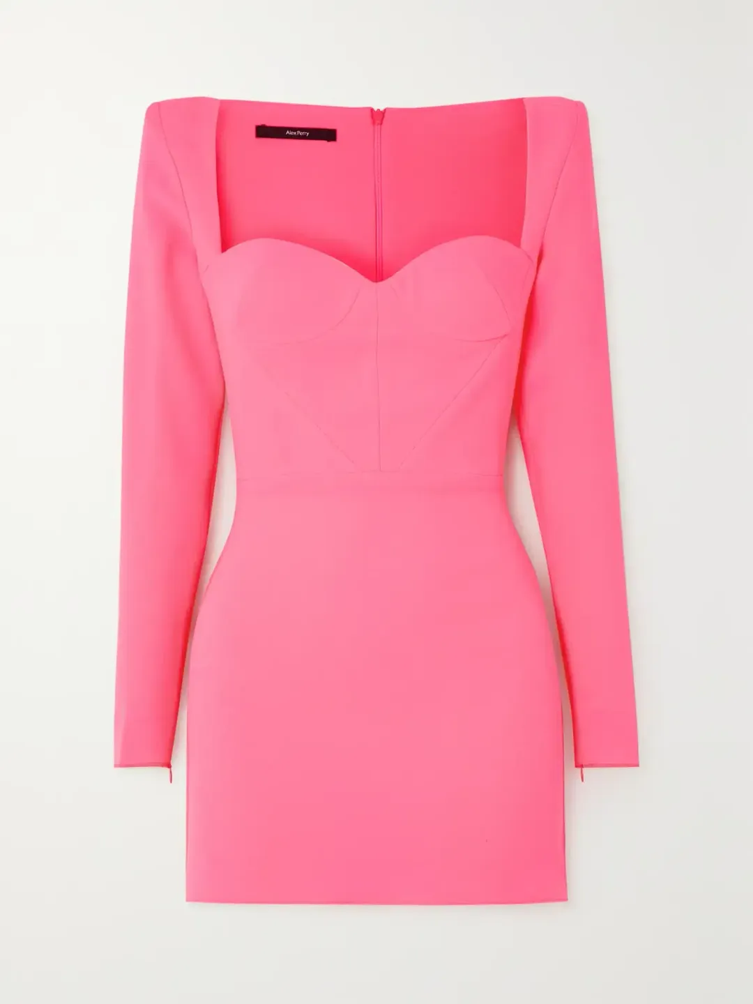 Alex Perry Grant Neon Mini Dress Pink Size UK 8 for rent on The Volte - main image
