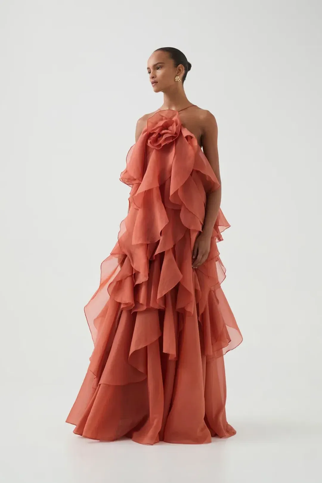 Aje Pandorea Layered Maxi Dress for rent on The Volte - main image