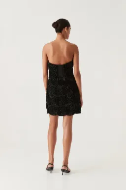 Aje Gazer Rosette Mini Dress for rent on The Volte - image 3