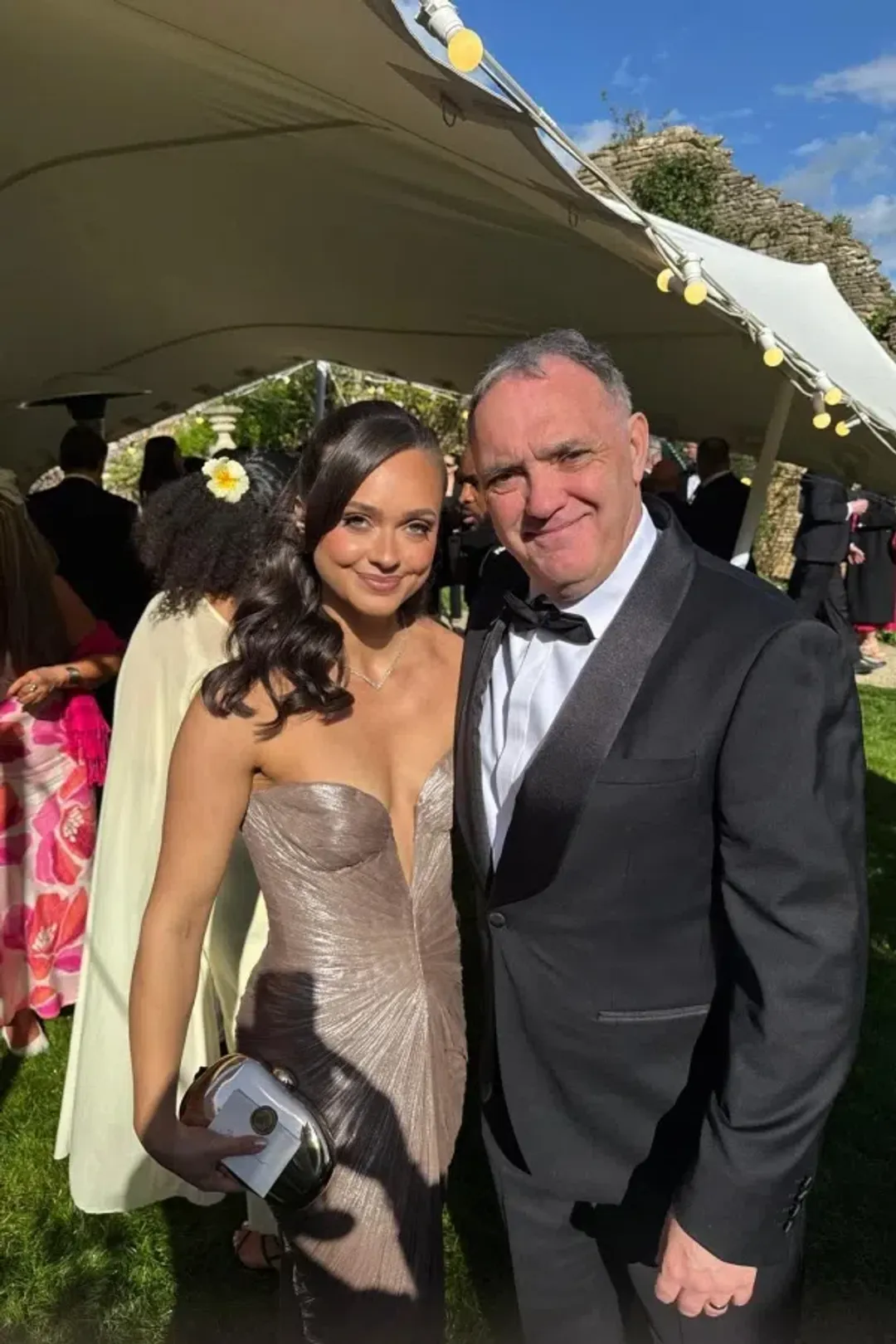 Maria Lucia Hohan Alessandra draped lamé gown for rent on The Volte - main image