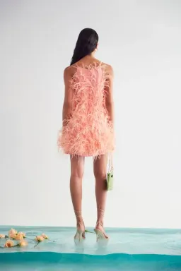 Cult Gaia Shannon Feather Dress Size 10 for rent on The Volte - image 2