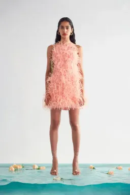 Cult Gaia Shannon Feather Dress Size 10 for rent on The Volte - image 1