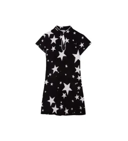 Rixo Lolita Star Mini Dress in Black Print Size UK 10 for rent on The Volte - image 3