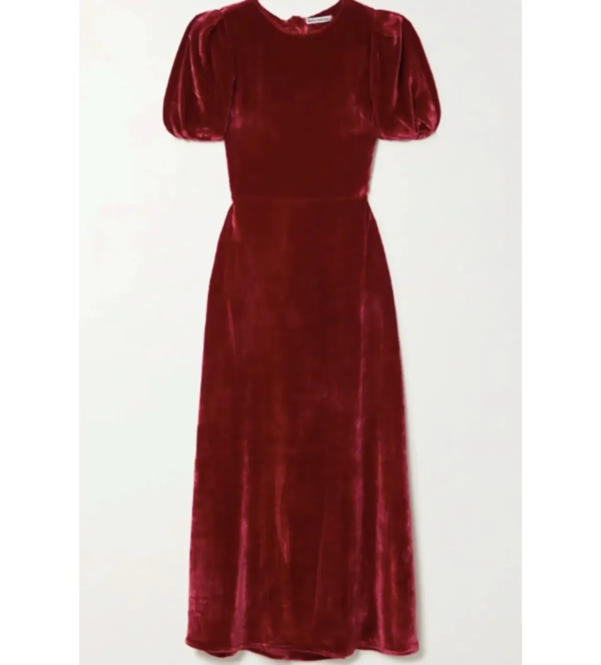 Reformation Livia Velvet Backless Midi Dress Size UK 12 - Image 3