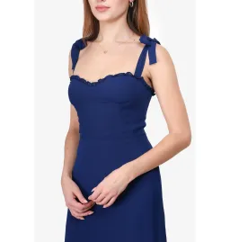 Reformation Nikita Dress Blue Size UK 12 for rent on The Volte - image 2