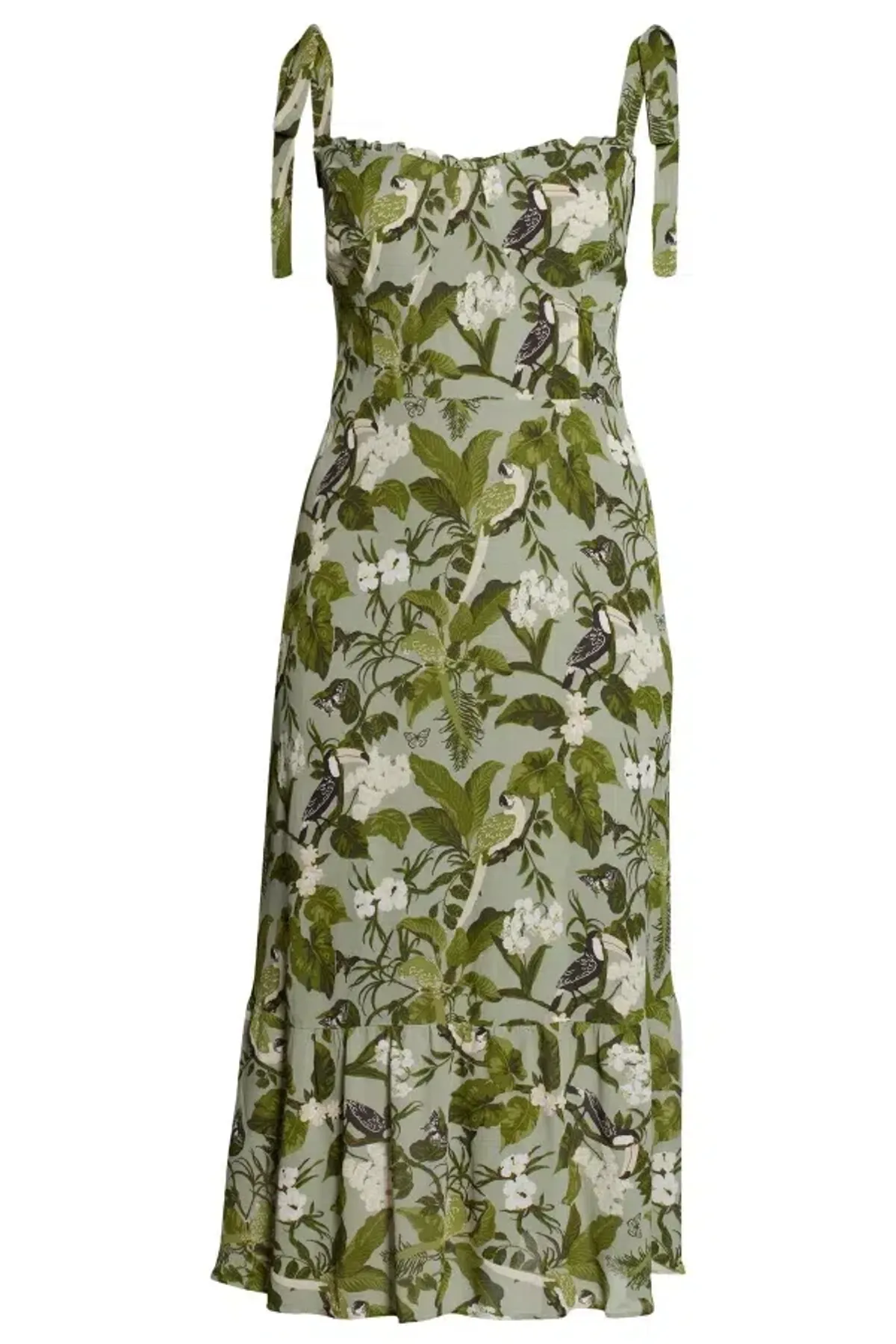 Reformation Nikita Tropical Maxi Dress Floral Size UK 10 - Image 3