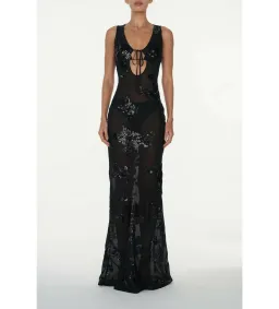 Rat & Boa Rent Giulia Sequin Dress Black Size 10 for rent on The Volte - image 1
