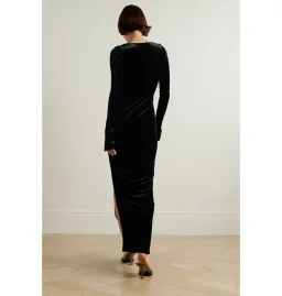 16Arlington Solaria Velvet Gown Black Size UK 10 for rent on The Volte - image 2