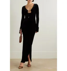 16Arlington Solaria Velvet Gown Black Size UK 10 for rent on The Volte - image 1