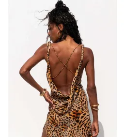Rat & Boa Rent Laviza leopard dress Print Size 8 for rent on The Volte - image 2