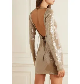 16arlington Solarium Mini Dress Neutral Size UK 12 for rent on The Volte - image 2