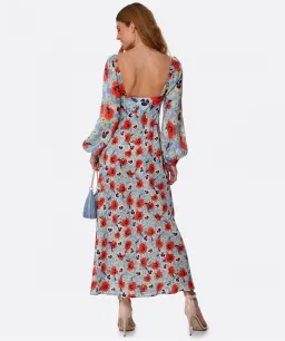 Rixo Gio Pansy Silk Midi Dress Floral Size M / UK 12 for rent on The Volte - image 3