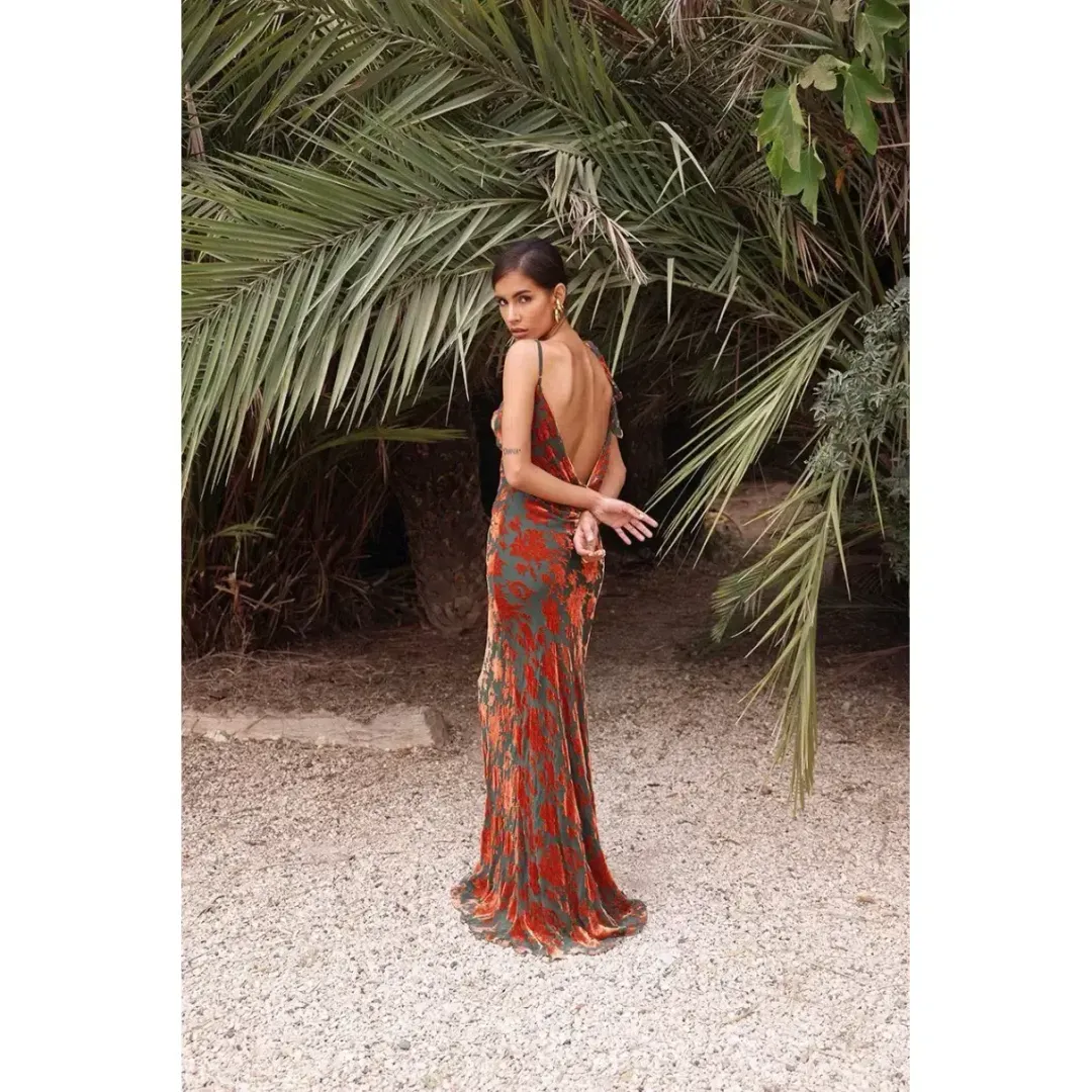Rat & Boa Vienna Maxi Dress Print Size UK 12 for rent on The Volte - main image