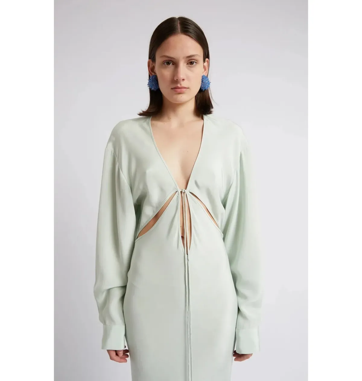 Christopher Esber Triquetra Silk Dress Mint Size UK 10 - Image 2