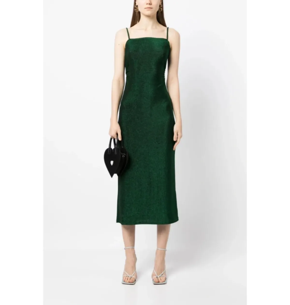 Reformation Breslin Dress Green Size UK 12 - Image 1