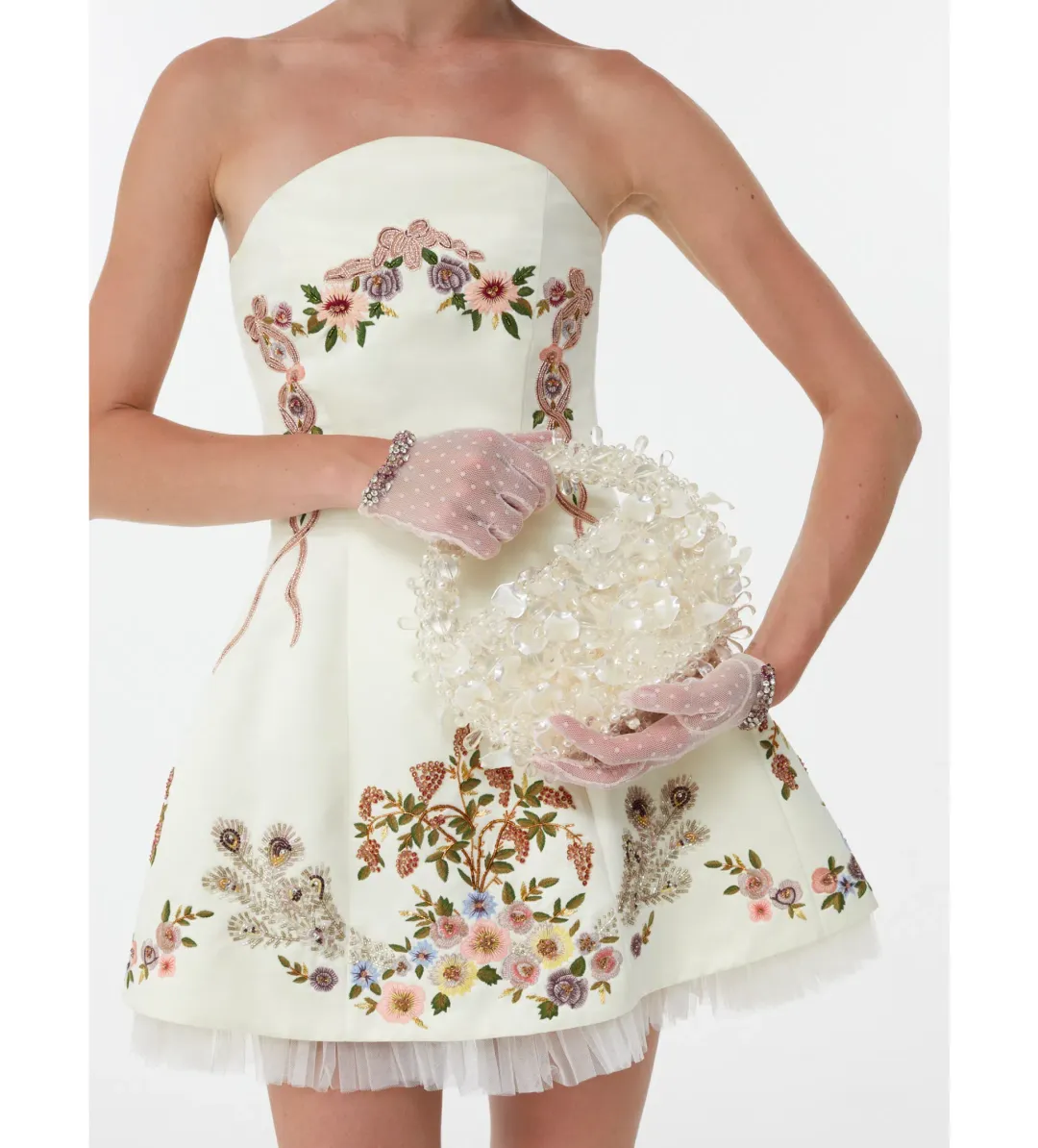 Clio Peppiatt Peacock Dress Print Size 10 for rent on The Volte - main image