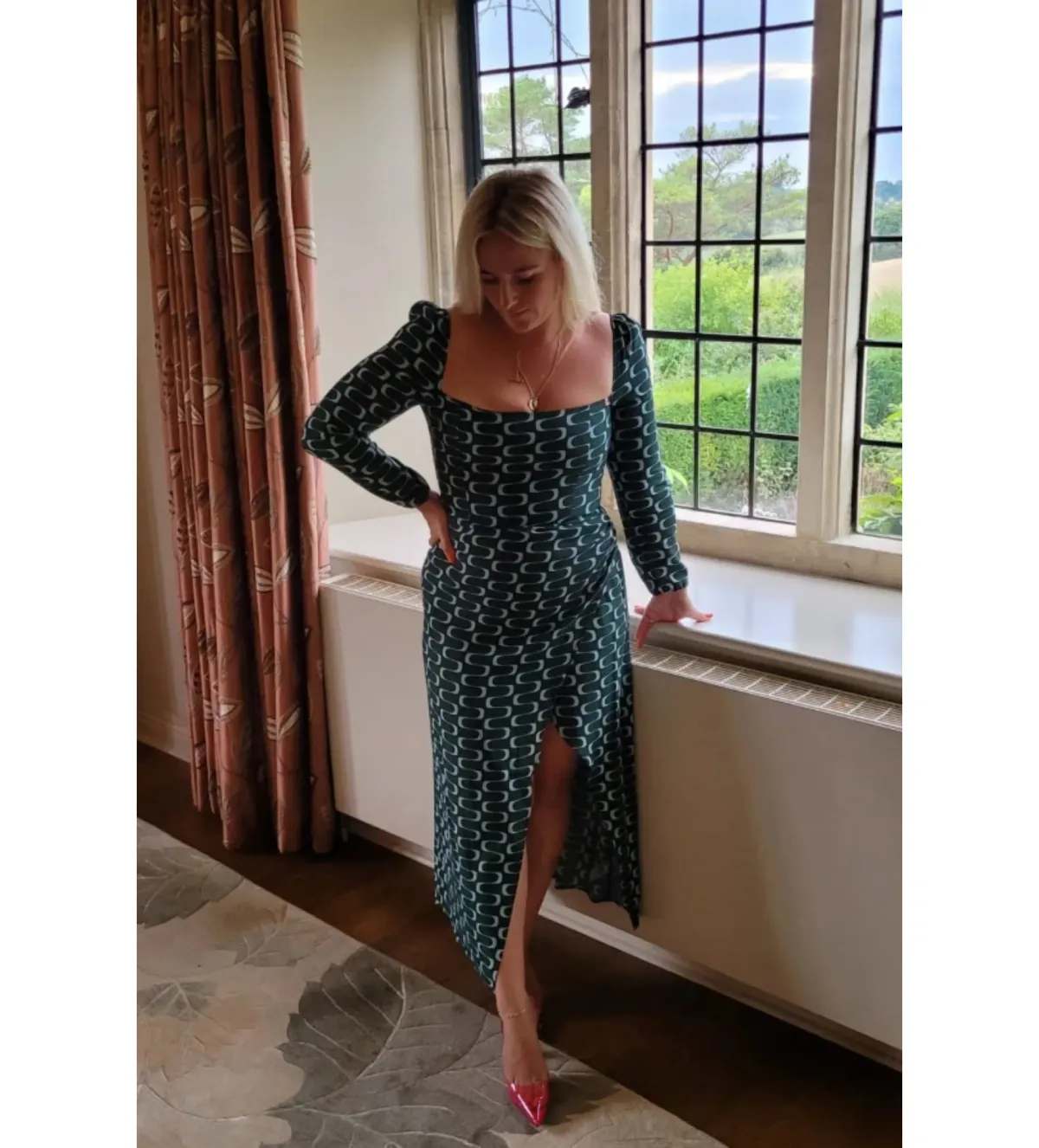 Reformation Hilda Dress in Venture Size UK 12 - Image 1