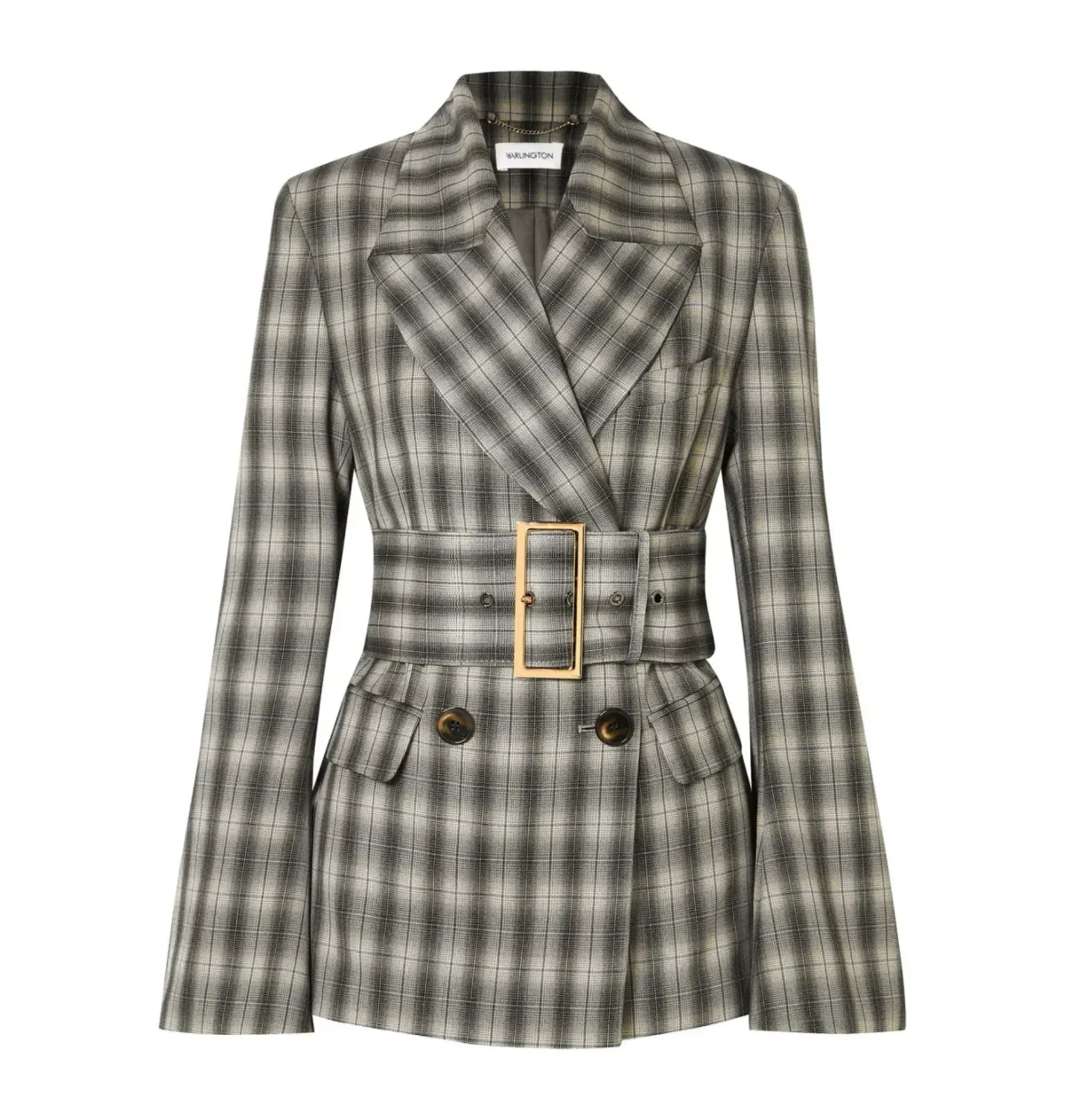 16arlington Jaclyn Belted Blazer Checked Size UK 12 - Image 3