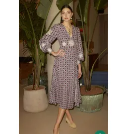 Rixo Dada Dress Pink Size UK 10 for rent on The Volte - image 1