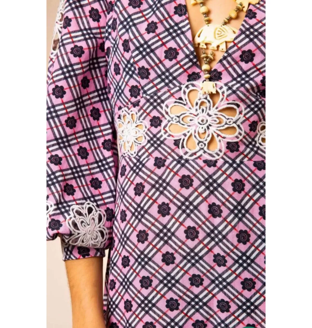 Rixo Dada Dress Pink Size UK 10 - Image 3