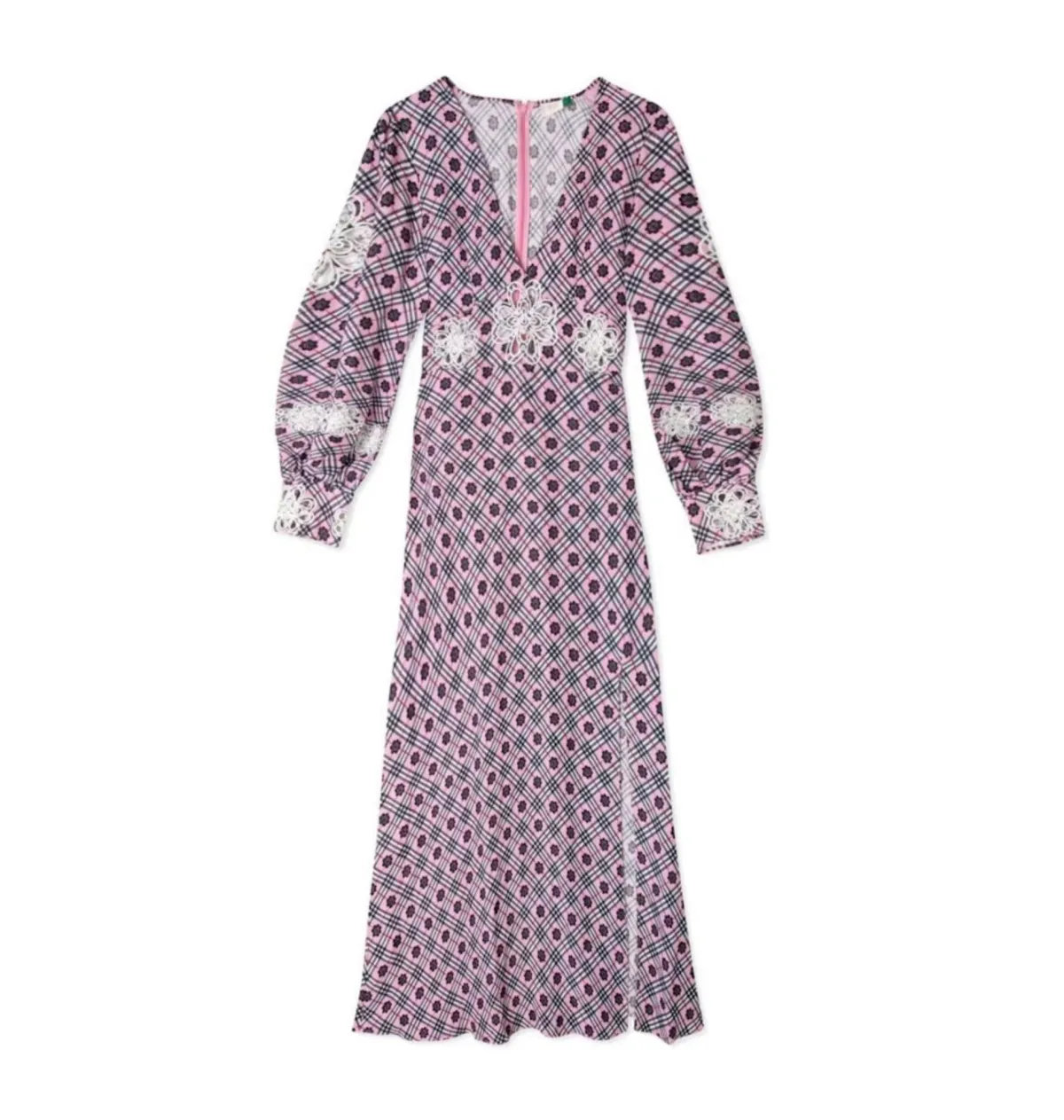 Rixo Dada Dress Pink Size UK 10 - Image 4