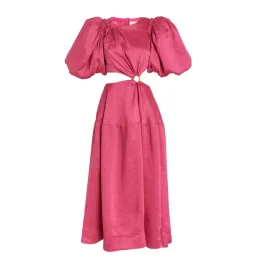 Aje Vanades Cut Out Dress Fuchsia Pink Size UK 12 for rent on The Volte - image 4
