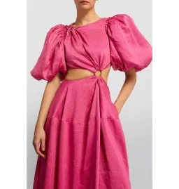 Aje Vanades Cut Out Dress Fuchsia Pink Size UK 12 for rent on The Volte - image 2