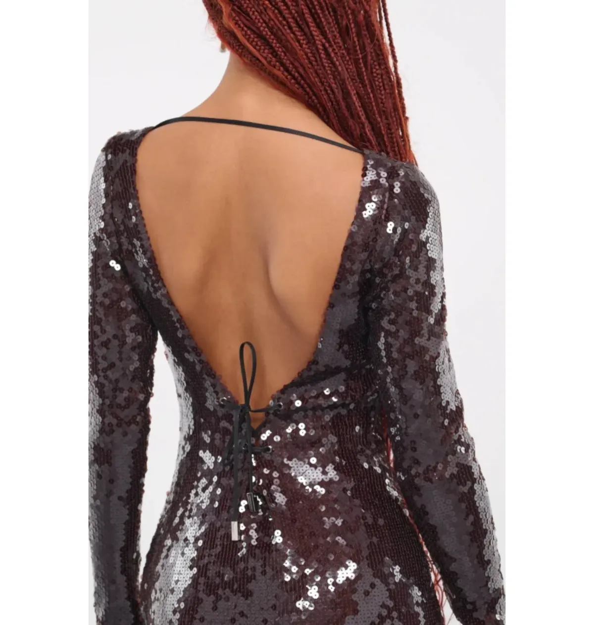 16arlington Solarium Mini Dress Brown Size UK 10 - Image 3