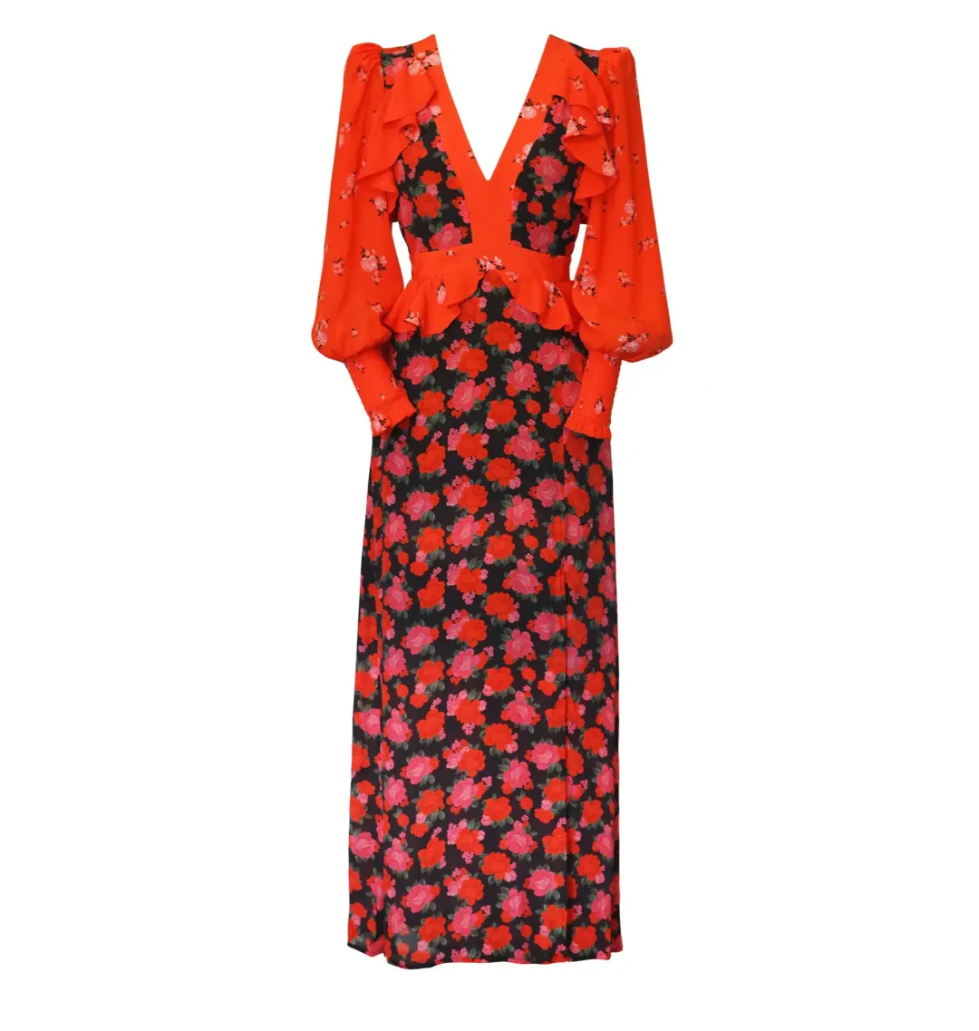 Queens Of Archive Chrissie NYC Dress Floral Size UK 10 for rent on The Volte - main image