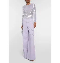 Self Portrait Sequin Top Lilac Size UK 10 for rent on The Volte - image 2