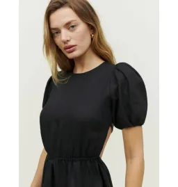 Reformation Anneliese Backless Dress Black Size UK 12 for rent on The Volte - image 2