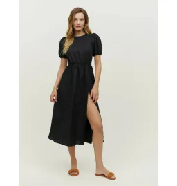 Reformation Anneliese Backless Dress Black Size UK 12 for rent on The Volte - image 1