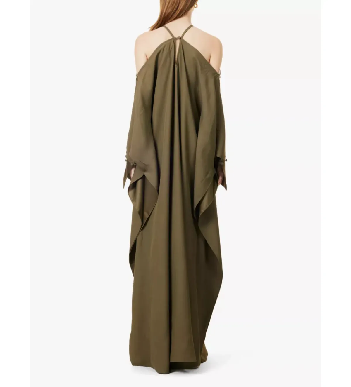 Taller Marmo Volturno Ring Cut Out Kaftan Green One Size - Image 3